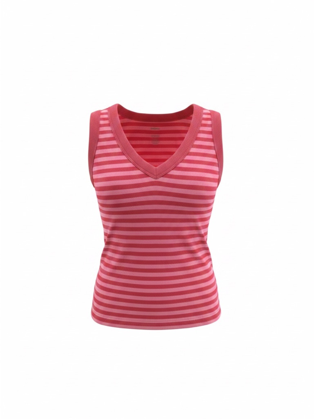 Sonoma Sleeveless V-Neck Striped Tank Top -light & hot pink.  XLP